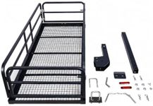 750 LBS Heavy Duty Folding Hitch Cargo Carrier, 2" Hitch Receiver Rear Luggage Rack Basket for SUV, Pickup Truck, Camping & Travel, 60" x 24" x 13.8", Black