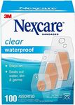 Nexcare Waterproof Bandages Assorted Sizes - 100 ct, Pack of 2