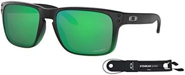 Oakley Holbrook OO9102 9102E4 Jade Fade/Prizm Jade Sunglasses For Men Bundle Leash + VISIOVA Accessories