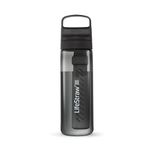 LifeStraw Go Series — BPA-Free Water Filter Bottle for Travel and Everyday Use Removes Bacteria, Parasites and Microplastics, Improves Taste, 22oz Nordic Noir