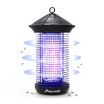 ASPECTEK Bug Zapper 20W Electric Mosquito Zapper, Insect killer, UV Light Fly Killer Outdoor & Indoor use, Waterproof, Up to 1000sq.ft Coverage Home, Patio, Garden, Kitchen, Camping, Black