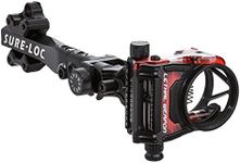 Sure-Loc 5-Pin Lethal Weapon Red Sight, Black, Right