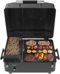 Z GRILLS 200A Portable Wood Pellet Grill & Smoker, Tabletop Pellet Smoker with PID V2.0 Controller, Meat Probes, 202 sq.in Cooking Area, Fit for RVs, Road Trips & Apartments