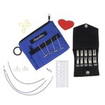 ChiaoGoo TWIST BLUE Shorties Interchangeable Knitting Set - 2" & 3" Tips (7230S)