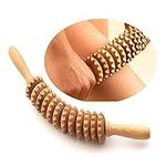 Curved Wooden Massage Roller Wood Therapy Massage Tools for Body Shaping Roller for Cellulite Reduction and Muscle Tension, Natural Massager for Waist and Thigh