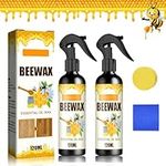 2Pcs Beeswax Spray Polish for Wood Bees Wax Furniture Polish and Cleaner, Micro-Molecularized Beeswax Spray