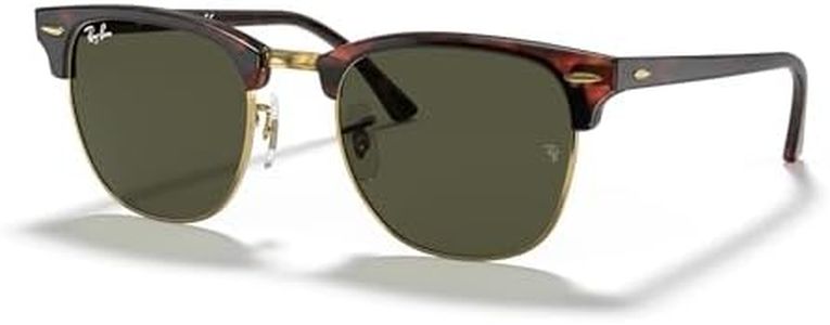 Ray-Ban RB3016 W0366 51MM Tortoise On Gold/G-15 Green Square Sunglasses for Men for Women