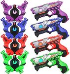 TINOTEEN Laser Tag Guns Set with Vests Guns Set of 4 Players