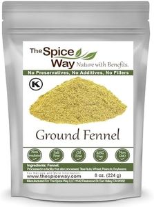 The Spice Way Fennel Seed Ground - bulk seeds powder great for tea and cooking 8 oz