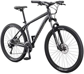 Mongoose Switchback Expert Hardtail Mountain Bike for Adult Men Women, Front Suspension, 18-Speed, 27.5-Inch Wheels, Hydraulic Disc Brakes, Medium Aluminum Frame, Grey