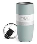 Simple Modern Travel Coffee Mug Tumbler with Flip Lid | Insulated Stainless Steel Iced Coffee Cup | Gifts for Women & Men | Voyager Collection | 20oz | Sea Glass Sage