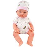 The Magic Toy Shop Bibi Doll - 14" Anatomically Correct Soft Vinyl Lifelike New Born Realistic Baby Girl Boy Doll (Girl Doll)