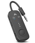 Avantree Relay – Airplane Bluetooth Adapter for AirPods, Bose & Wireless Headphones, Qualcomm Chip, aptX Adaptive & HD Audio Transmitter, 25Hrs Battery, 3.5mm AUX for Flight, Travel & Gym