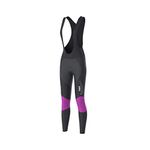FDX Women’s Cycling Bib Tights – Padded, Italian Roubaix Fabric, Breathable, Quick Dry Ladies Thermal Bike Bib Pants – Thermodream Winter Biking Trouser, Bicycle Riding Leggings(Purple-S)