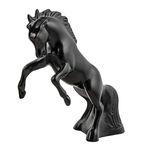 GG Grand General 48121 Matte Black Fighting Stallion Hood Ornament