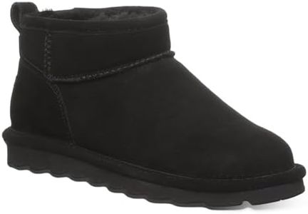 Bearpaw Women's Shorty Ankle Boot, Black Ii, 8 US