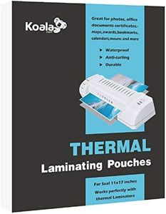 Koala Clear Thermal Laminating Pouches 5 mil 11.5x17.5 Inches for Seal 11x17 Photos 50 Sheets