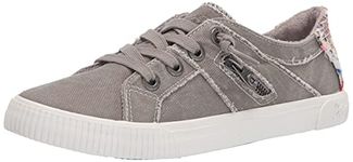 Blowfish Women's Fruit Sneaker, Wolf Gray Smoked Canvas, 8 M US