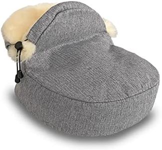 Rohn Moden Lammfell Fußwärmer – Hochwertiger Fußsack für unvergleichliche Wärme und Komfort, aus echtem Lammfell gefertigt, mit temperaturausgleichendem Effekt in stilvollem Grau