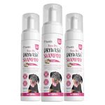 Pawbits Drywash Shampoo for Dogs - Puppy Friendly 3-in-1 Dry No Rinse Dog Shampoo & Conditioner to Clean & Detangle – No Water Required (Coconut Scented - 3x 200ml)