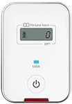 Travel CO DETECTOR by FORENSICS | Carbon Monoxide Low-Level 9ppm Alarm | Super Small Size & Stylish | iPhone White Color | Easy One-button operation |