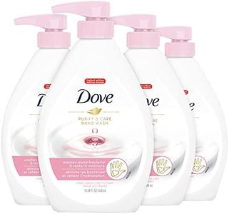 Dove Hand Wash Hygiene and Care For Hands White Peach and Tea Washes Away Bacteria and Locks In Moisture 18.5 oz 4 Count