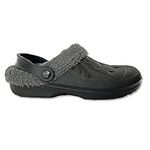 The Essentials Wardrobe Mens TEW Fleece Lined Clogs - Black - 9