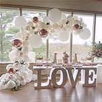 White Balloon Garland Kit with 4D R