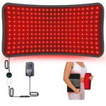242 LED Red Light Pad, 60cm x 30cm Large Red and Near Infrared Light Pad for Full Body, 660nm & 850nm, 6 Timer & 5 Brightness Settings, 3 Modes