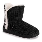 MUK LUKS Women's Cheyenne Fashion Boot, Black Snowflake, X-Large