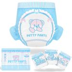 LittleForBig Adult Printed Diaper 10 Pieces - Potty Pants (Medium 71-96 CM)