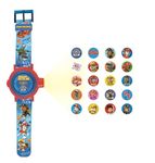 Lexibook, Paw Patrol, Adjustable projection Watch with digital screen, 20 images of Paw Patrol, for Children, Blue/Red, DMW050PA, Única