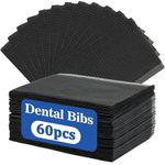 60pcs Dental Bibs Disposable - Dental Bibs Dentist Tattoo Bibs Black Nails Patient Bibs Towels Table Covers Dental Pads Mats Lash Supplies