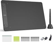 Digital Graphics Drawing Tablet, 10x6 inch VEIKK VK1060PRO with 2 Scroll Wheels, 6 Express Keys, Battery-Free Stylus with Tilt Function for Android Win Mac Chrome Linux