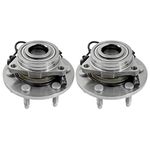 AutoShack Front Wheel Hub Bearing Pair of 2 Driver and Passenger Side Replacement for Chevrolet Tahoe Suburban Silverado 1500 LD GMC Sierra 1500 Yukon XL Cadillac XTS Escalade ESV 4WD 6-Lug HB615162PR