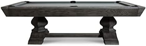 Nixon Billiards - Birdy Slate Billiard Pool Table - Grayson Grey (Club Master II, 8 ft,Whiteglove,Dining top and Bench 2)