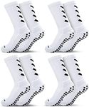 HUANLANG Grip Socks Soccer,4 Pairs 