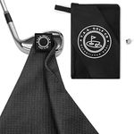 TAG Golf Co Magnetic Golf Towel for Golf Bags for Men and Women - Micro Fiber Gimmie Golf Towel - Golf Training Aid - Funny Golf Towel with Industrial Strength Magnet - Stick it to Your Club or Putter