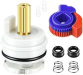 Dreyoo Square Stem Washerless Cartridge Replacement for DA603566, Shower Cartridge Compatible with Danze and Glacier Bay Single Handle Tub/Shower Faucets with Temperature Limit Stops