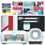 Cricut Joy Machine and Mini Easy Press with Tool Kit and Smart Iron-On Vinyl Sampler Bundle - Cutting Machine and Small Heat Press with HTV Accessories, Portable Die Cutting and Iron Pressing Machines