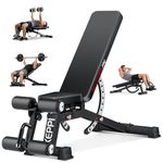 Keppi 1200LB Weight Bench, Heavy Duty Bench1000 PRO Adjustable Workout Bench Press Set for Home Gym Strength Training, Removable Foot Catch for Incline Flat Decline Sit Up Bench for Full Body Fitness - 2024 Version