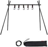 NUZAMAS Tripod Camping Hanging Rack