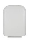 Crotomak PVC Hydraulic Soft Close & Noise Proof Toilet Seat Cover (White, Standard Size) (T-01SC Rectangular Shape with Rounded Edges) Confirm Size Before Order