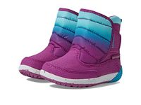 Merrell Unisex-Child Bare Steps Puffer Snow Boot, Berry/Turq, 7 Little Kid