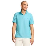 IZOD Men's Advantage Performance Short Sleeve Polo Shirt, Blue Vervain, XXL