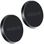 MOSUO Car Phone Holder Magnetic, 2 Pack Magnetic Phone Car Mount for Dashboard Magnetic Car Phone Holder+Metal Plates Adhesive for iPhone X/Xs/Xs Max/8/7 Huawei Samsung All Smartphones Black