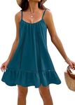 Blooming Jelly Womens Bathing Suit Cover Up Swim Beach Dresses Cover Ups Swimsuit Coverups 2024 (XL, Blue Green)