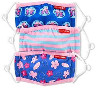 Skip Hop Zoo Kid's Face Mask, Butterfly, 3pk