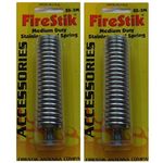 LOT OF 2 (TWO) Firestik SS-3M Medium Duty Stainless Steel CB Radio Antenna Spring by FireStik