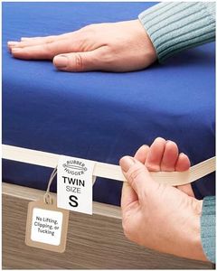RUBBER HUGGER Elastic Sheet Holder for Adjustable Mattresses and Bedroom Accessories